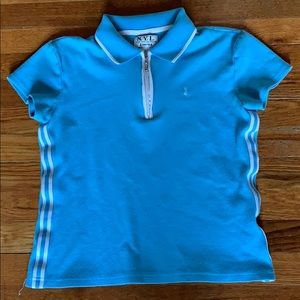 👓New York Laundry zip sport shirt short sleeves S
